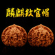 沐瑪文玩核桃青皮青果麻核桃手把件古玩核頭盤玩胡桃青皮送生日禮物男 官帽47-48mm+升級工具