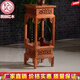 民創(chuàng  )紅木家具非洲花梨（學(xué)名：刺猬紫檀）全實(shí)木中式仿古明清古典客廳臥室燈籠花架花幾裝飾室內花瓶架邊桌幾 燈籠花架海棠色-單個(gè)/長(cháng)寬高cm32*32*80