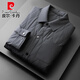 皮爾卡丹（pierre cardin）棉服男冬季男士短款棉衣加厚翻領(lǐng)襯衫式外套韓版修身棉襖男冬裝 深灰色 XL 180