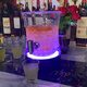 如贊（Ruzan）酒吧專用發(fā)光酒炮網(wǎng)紅扎啤桶容器商用可樂飲料桶腰型精釀啤酒桶 ABS腰型酒炮-4L-七彩 帶蓋子