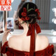 尚戈（SHANGGE）新娘盤發(fā)帶結(jié)婚裝飾發(fā)簪發(fā)飾套裝網(wǎng)紅玫瑰花高級感發(fā)帶拍照頭飾 郁金香頭飾套裝+禮盒