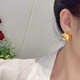 勛月黃金球球耳釘大款時(shí)尚氣質(zhì)圓球耳飾女999足金耳環(huán)簡(jiǎn)約大方520禮物 12mm黃金球球耳釘一對(duì)2.62克