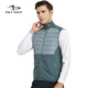 P&TGOLF高爾夫馬甲服裝男士秋冬運動(dòng)3M棉上衣坎肩新款Golf男裝外套衣服 灰藍色 L