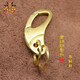 日禮萬(wàn)寄純銅鑰匙扣黃銅耐用銅環(huán)腰掛配件中國風(fēng)飾品禮物 拉絲黃銅鑰匙扣-雙銅環(huán)
