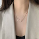 彌戀定制K彩金刻名字母項(xiàng)鏈女925銀吊墜紀(jì)念生日禮物送女友18歲成年禮 Lucky【幸運(yùn)項(xiàng)鏈】現(xiàn)貨款當(dāng)天發(fā)