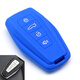 適用于吉利繽越鑰匙套吉利嘉際越保護包繽越博瑞帝豪GL硅膠鑰匙套 智能4鍵 深藍