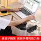 JINCOMSO 創(chuàng)意手臂托架 免打孔 電腦桌手托 手托架 手臂支撐 懶人支架 純黑-布藝平墊（單個）