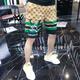 WXAW香港輕奢高檔男裝冰絲休閑短褲男潮牌夏季薄款外穿新款運動(dòng)沙灘褲 233202-卡其色 3XL