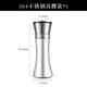 源恒協(xié) 不銹鋼胡椒研磨器玻璃研磨瓶花椒粉現磨胡椒粉粗海鹽廚房家用手動(dòng) 304不銹鋼高腰款1只