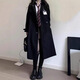 拉曼咔高級(jí)感小個(gè)子黑色風(fēng)衣外套女春秋2024新款學(xué)院風(fēng)中長(zhǎng)款jk大衣風(fēng)衣 黑色風(fēng)衣+胸牌 M 【90~100斤】