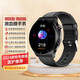 HKMW華為機（HUAWEl）適用智能通話無創(chuàng)測血糖手表免采血血脂尿酸健康監(jiān)測血壓血氧心率運動睡眠手腕環(huán) 黑色真皮【血糖血壓血脂監(jiān)測+高清藍牙通話】