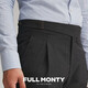 FULL MONTYVBC廓爾格西裝褲巴黎扣灰色商務(wù)正裝那不勒斯西褲男士 深灰色1488 33
