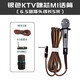 靚韻M1 M2 有線話筒專業(yè)家庭KTV有線麥克風(fēng)家用戶外拉桿音響大巴車載動圈式咪芯抗拉話筒線 KTV咪芯 彎插頭線長5米 銀色