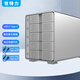 世特力3.5英寸5五盤位硬盤盒帶獨立電源開關(guān)銀色款USB3.2 Type-C接口帶菊花鏈串聯(lián)功能單盤支持24TB硬盤