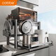 卡貝（cobbe）廚房置物架伸縮微波爐架烤箱電飯煲支架臺面用具儲物多功能收納架 【槍灰推薦款】60CM（全配）