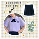 叮嚕魚畢業(yè)班服夏季套裝泰式校服jk演出服學院風初中高中學生短袖襯衫M 女泰式短袖襯衫+藏青短裙+藏交叉 L