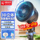 愛麗思（IRIS）空氣循環(huán)扇家用電風(fēng)扇辦公室風(fēng)扇循環(huán)扇落地循環(huán)扇家用落地扇遙控落地扇 STF-AC15【灰色 機(jī)械款，左右自動(dòng)】