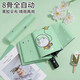 菲享 全自動(dòng)雨傘太陽傘女折疊晴雨兩用傘可愛卡通ins自動(dòng)傘遮陽防曬傘 晴雨兩用傘（抹茶綠） 【黑膠防曬，全自動(dòng)雨傘】