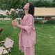 族瑪士（ZUMASHL）純棉短袖短褲睡衣女夏天小碎花網(wǎng)紅風(fēng)薄款夏季大碼家居服套裝春秋 L 【120-140斤/157-170CM】