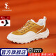 LOUISPRO運動(dòng)鞋品牌男鞋2025新款時(shí)尚百搭軟底跑步鞋子男牛皮休閑旅游鞋 白土黃 【頭層牛皮】 39 【標準皮鞋碼】