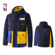 NBA 勇士隊(duì)羽絨服 時(shí)尚拼接戶外沖鋒衣保暖羽絨服 騰訊體育 XXL