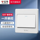 公牛（BULL） 公牛開(kāi)關(guān)插座/暗裝/電源開(kāi)關(guān)/USB插座/網(wǎng)絡(luò )插座/G07象牙白 一開(kāi)單控