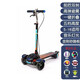 蜘蛛俠中大童可折疊滑板車兒童款scooter3-6-8-10-12歲以上加大款免安裝兒童車滑滑車 蜘蛛俠加大款藍(lán)色【適合3-18歲】【大禮包】