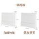 沁園小品屏風(fēng)隔斷墻折屏移動(dòng)辦公室隔斷客廳風(fēng)琴紙墻商用展會(huì)直播間背景墻 【半直半弧】高1.8m 長3m