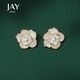 Jay山茶花耳釘女時(shí)尚飾品高級(jí)感耳飾送閨蜜女友生日禮物實(shí)用