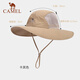 駱駝【小耶溪】戶(hù)外防曬帽女漁夫帽徒步登山牛仔帽夏季遮陽(yáng)帽子男