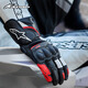 Alpinestars SP-2 V3 a星摩托車騎行手套羊皮休閑賽車騎士長手套 黑白亮紅色 XL