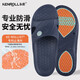 KENROLL科柔孕婦老人防滑拖鞋男女室內洗澡涼拖鞋輕便夜光款浴室拖鞋 深藍色 43-44