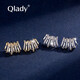 Qlady 大牌設(shè)計(jì)感耳釘女韓版氣質(zhì)簡(jiǎn)約時(shí)尚耳環(huán)銀耳飾個(gè)性女高級(jí)感韓國(guó)氣質(zhì)網(wǎng)紅925銀針耳扣 金色