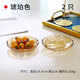 點(diǎn)特輕奢金邊透明玻璃水果盤(pán)小精致客廳家用零食盤(pán)糖果盤(pán)子點(diǎn)心盤(pán)碟子 14.8cm喇叭花琥珀色（2只）
