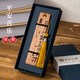 亦禮定制刻字木質(zhì)書(shū)簽中國風(fēng)高級禮盒學(xué)習用品高顏值創(chuàng  )意博物館故宮文創(chuàng  )城市旅游紀念品送老師伴手禮 平安喜樂(lè )（酸枝木）禮盒裝