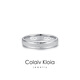 Colaivkloia情侶戒指男女對戒銀一對磨砂款可調(diào)節(jié)時尚飾品情人節(jié)生日送男女友 Tk309磨砂女戒 美號6號