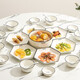 叮旦陶瓷碗碟套裝家用拼盤餐具組合創(chuàng)意六角盤子擺盤團(tuán)圓聚餐碗盤碗筷 六角拼盤6個(gè)+飯碗6個(gè)+湯碗+湯勺