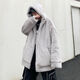 尚明倫冬季外套男加厚懶防毛情侶連帽防羊羔毛絨寬松棉襖男女毛棉衣 淺灰色 L