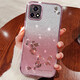 羅璐鷗 vivo Y52S手機殼女款硅膠殼vivoy52s外殼全包保護套高級水鉆玫瑰花漸變閃粉電鍍