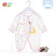 貝貝怡【官方發(fā)售】嬰兒衣服新生兒連體衣系帶綁帶哈衣嬰兒內(nèi)衣 淺粉(升級(jí)款) 52cm （0-1月）