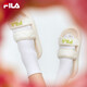 FILA 斐樂女鞋涼拖鞋夏季款厚底沙灘鞋魔術(shù)貼休閑鞋DONUT甜甜圈 奶白-GB 36.5