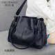 高巴度（GORBADO）中年包包女包2026新款潮時(shí)尚大氣送媽媽婆婆真皮斜挎手提包禮物潮 大款黑色