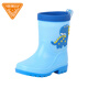 非常行（Jolly Walk）兒童雨鞋男童寶寶防滑雨靴女童學(xué)生小童幼兒水鞋防水小孩女款膠鞋 藍恐龍 230mm 【35碼/36碼】