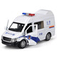 迪邦回力車(chē)合金小汽車(chē)玩具車(chē)仿真模型警車(chē) 燈光音樂(lè )兒童男孩車(chē)模 白色警車(chē)