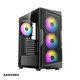 安鈦克（Antec）  AX61 AX90 FLUX CX 500M C3 P20C ARGB 支持ATX大板 玻璃側(cè)透 海景房機箱 搭配電源套裝 安鈦克 AX61（鋼化玻璃側(cè)透） 單機箱（無電源）