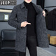JEEP秋冬季斜紋翻領(lǐng)雙面呢大衣男士韓版時(shí)尚修身中長(cháng)款風(fēng)衣呢子外套潮 主圖款【高質(zhì)量】 XL 建議【130-150】