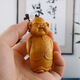 紫檀木雕刻招財豬財主手把玩件創(chuàng  )意實(shí)木雕刻工藝品男士隨身小禮品 豬財主崖柏木