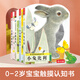 當當正版童書(shū) 亮麗精美觸摸書(shū)系列（全4冊）給孩子的感官認知課 低幼認知繪本 小兔比利仿真觸感觸摸書(shū)【0-3歲】 4冊|亮麗精美|小兔+小熊+小水獺+小貓頭鷹