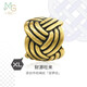 周生生 黃金轉(zhuǎn)運(yùn)珠 足金串珠酷黑 XL 菠蘿結(jié)雙錢環(huán)92301C定價