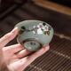 一品工坊釉下彩手繪桃花主人杯全手工茶杯中國風(fēng)景德鎮(zhèn)陶瓷單杯品茗杯茶盞 手繪桃花杯